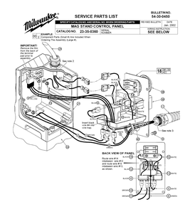 Fig-0 Diagram and Parts List for 23-35-0360  Milwaukee Miscellaneous