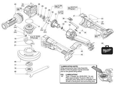 Part Location Diagram of 06-82-1087 Milwaukee Screw