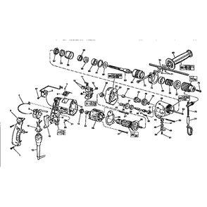 Unit Parts Diagram and Parts List for 5370-1TYPEF  Milwaukee Drill