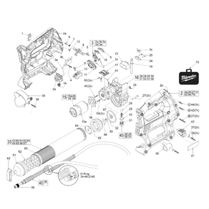 Fig-0 Diagram and Parts List for 2646-22 E98A Milwaukee Miscellaneous