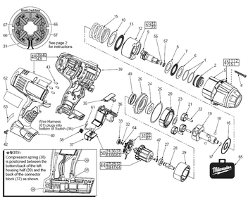 Fig-0 Diagram and Parts List for 2663-20  Milwaukee Impact Driver
