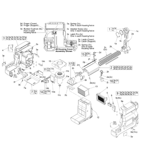 Fig-0 Diagram and Parts List for 2715-DE G15A Milwaukee Hammer Drill