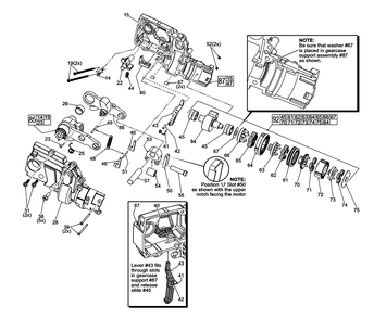 Fig-1 Diagram and Parts List for 2472-059 E81A Milwaukee Nibbler & Shears