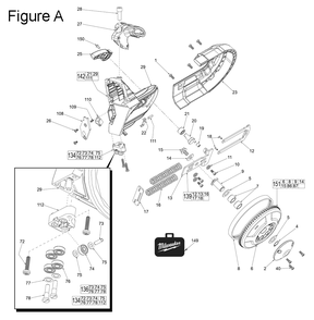 Part Location Diagram of 28-95-2715 Milwaukee Front Pulley