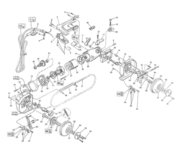 Fig-0 Diagram and Parts List for 6232-51 678G Milwaukee Saw