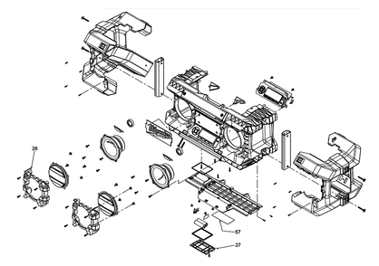 Fig-0 Diagram and Parts List for 2790-59 E16B Milwaukee Radio