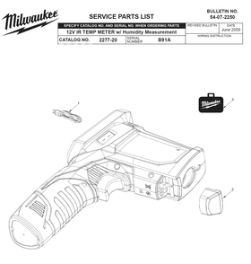 Fig-0 Diagram and Parts List for 2277-21 B91A Milwaukee Miscellaneous