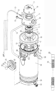 Fig-0 Diagram and Parts List for 8965  Milwaukee Leaf Blower / Vacuum
