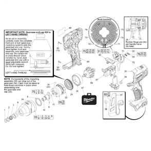Fig-0 Diagram and Parts List for 2656-22 F26A Milwaukee Impact Driver
