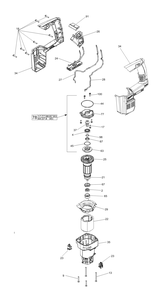 Fig-1 Diagram and Parts List for 0756-20 A74C Milwaukee Hammer Drill