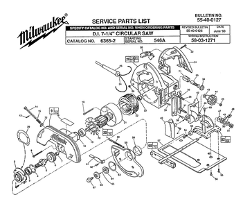 Part Location Diagram of 31-44-1421 Milwaukee Handle half-left