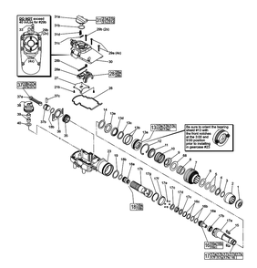 Fig-1 Diagram and Parts List for 5347-59A E84A Milwaukee Demolition Hammer