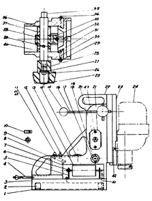 Fig-0 Diagram and Parts List for 4210-1  Milwaukee Drill Press