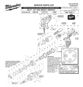 Fig-0 Diagram and Parts List for 2462-22 F05A Milwaukee Impact Driver