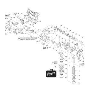 Part Location Diagram of 40-50-1575 Milwaukee Collar Spring