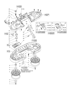 Fig-1 Diagram and Parts List for 6242-6 C13C Milwaukee Saw
