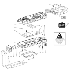 Fig-0 Diagram and Parts List for 2237-20  Milwaukee Miscellaneous
