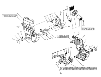 Fig-1 Diagram and Parts List for 2912-DE L88A Milwaukee Hammer Drill