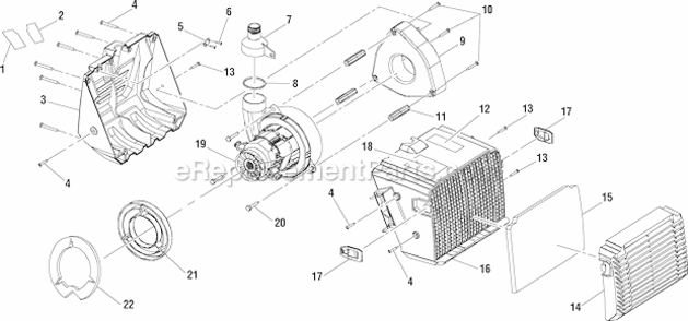Page B Diagram and Parts List for M4910-21  Milwaukee Paint Sprayer