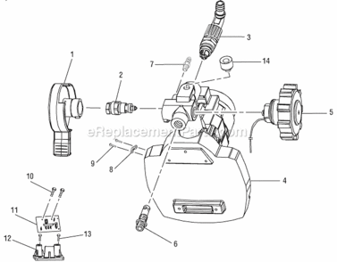 Page C Diagram and Parts List for M4910-21  Milwaukee Paint Sprayer
