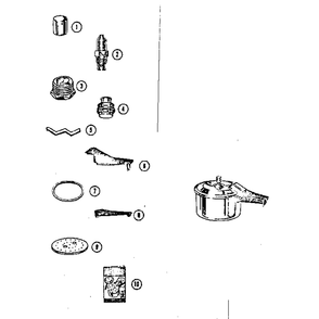 Replacement Parts Diagram and Parts List for M-0534  Mirro Cooktop