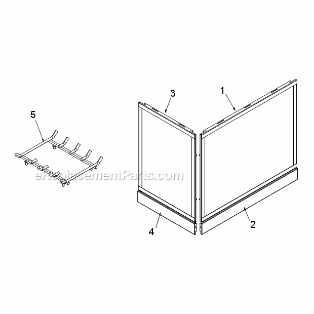 Crldvns/Ps Firebox Diagram and Parts List for CRLDVNS/PS  Monessen Fireplace & Insert