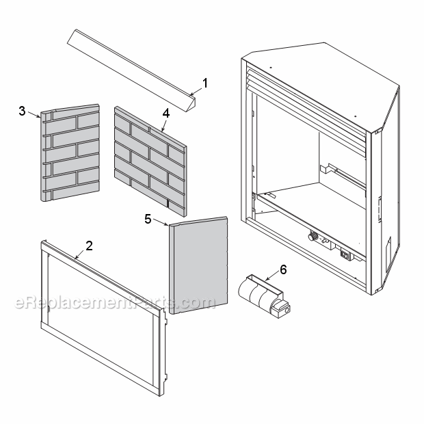 Dbx24C Firebox Diagram and Parts List for DBX24C  Monessen Fireplace & Insert