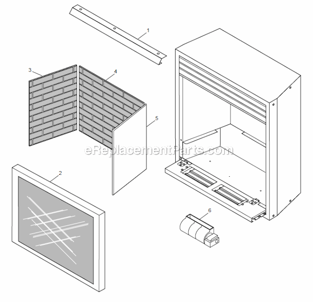 Page B Diagram and Parts List for DBX24 T-STAT Monessen Fireplace & Insert