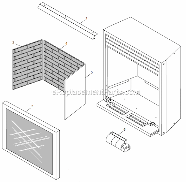 Page A Diagram and Parts List for DFX24 T-STAT Monessen Fireplace & Insert