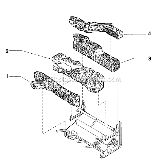 Page C Diagram and Parts List for DIS33PTAS  Monessen Fireplace & Insert
