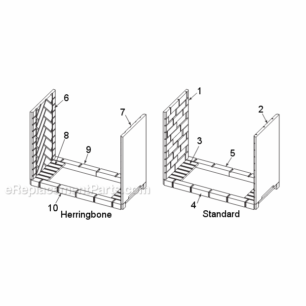 Accessories Diagram and Parts List for KSTDV500 Series KSTDV Monessen Fireplace & Insert