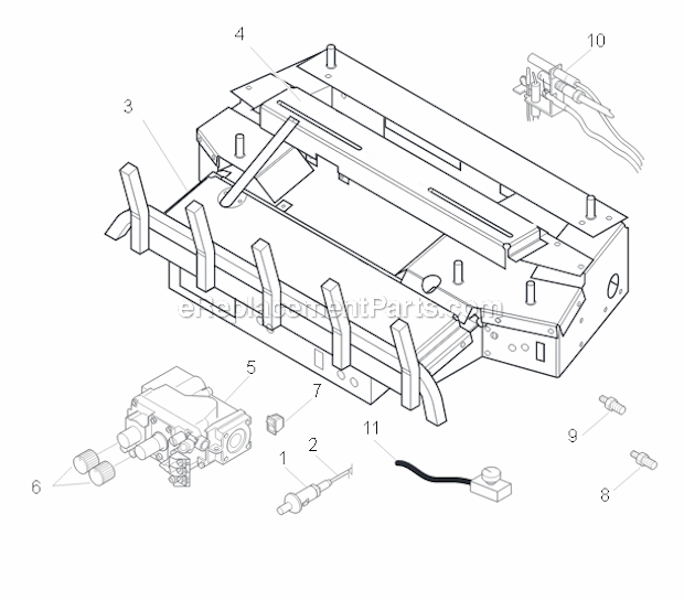 Page A Diagram and Parts List for MCFS36 Natural Monessen Fireplace & Insert