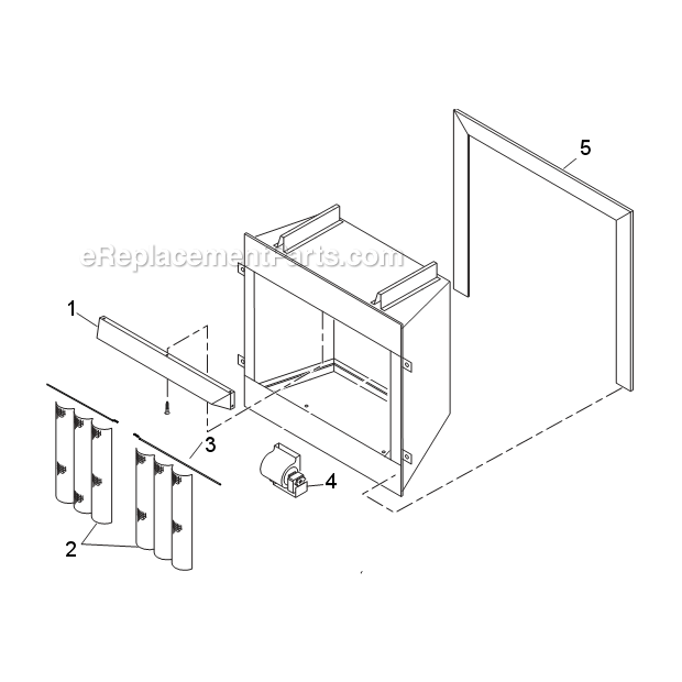 Page A Diagram and Parts List for MCUF36D  Monessen Fireplace & Insert