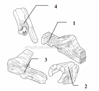 Page A Diagram and Parts List for 320DV4136NV  Monessen Fireplace & Insert