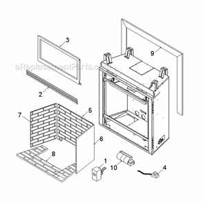 Bdv300 Firebox Diagram and Parts List for BDV300  Monessen Fireplace & Insert