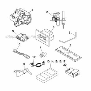 Natural Gas Bldv400Nsc7 And Propane Bldv400Psc7 Signature Command System Diagram and Parts List for BLDV400 BLDV7 Series Monessen Fireplace & Insert