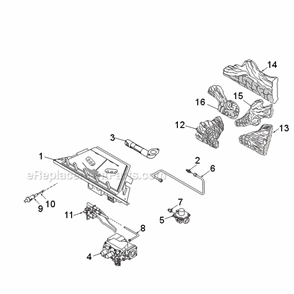 Cfx32 Natural Gas And Propane Replacement Parts Diagram and Parts List for CFX32 CFX Series Monessen Fireplace & Insert