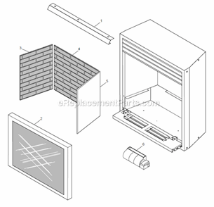 Page B Diagram and Parts List for DBX24 T-STAT Monessen Fireplace & Insert