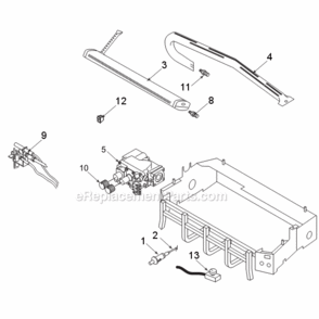 Natural Gas Deb30Nv And Propane Deb30Pv Millivolt Control Diagram and Parts List for DEB30  Monessen Heating Stove