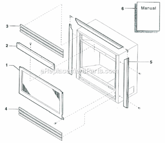 Heatertrim_Parts_List Diagram and Parts List for DF24NTS  Monessen Fireplace & Insert