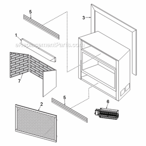 Dfs42 Firebox Diagram and Parts List for DFS42C  Monessen Fireplace & Insert