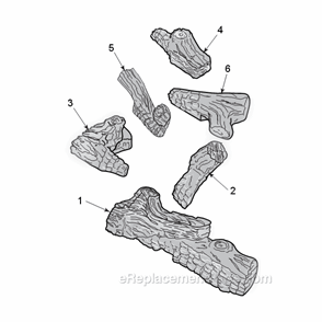Dfs42 Logs Diagram and Parts List for DFS42C  Monessen Fireplace & Insert