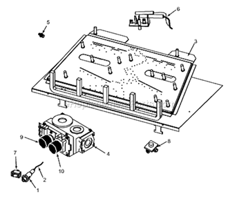 Milli-Volt_Control Diagram and Parts List for DFS42 PVC Monessen Fireplace & Insert