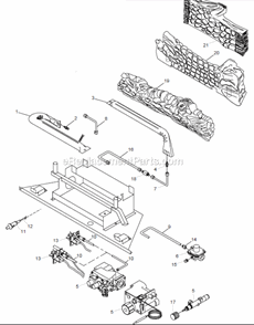 Page B Diagram and Parts List for DFX24 T-STAT Monessen Fireplace & Insert