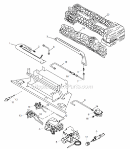 Replacement Parts Diagram and Parts List for DFX32NV  Monessen Fireplace & Insert