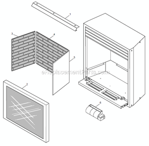 Page A Diagram and Parts List for DFX32 T-STAT Monessen Fireplace & Insert
