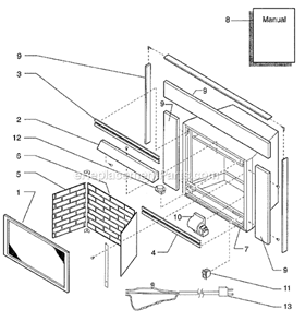 Part Location Diagram of 17D0900 Monessen Replacement Blower
