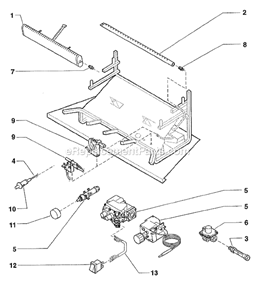 Page B Diagram and Parts List for DZS36PVAS  Monessen Fireplace & Insert