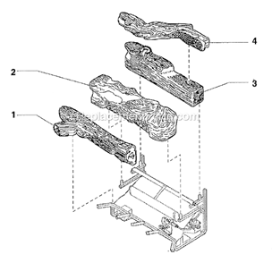 Page C Diagram and Parts List for DZS36PVAS  Monessen Fireplace & Insert