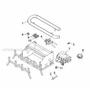 Natural Gas Eyf18Nv And Propane Millivolt Eyf18Pv Control Diagram and Parts List for EYF18  Monessen Heating Stove